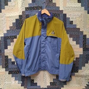 Vintage 80s 90s Nike ACG Tonal Swoosh Windbreaker Jacket Mens‎ Small Colorblock